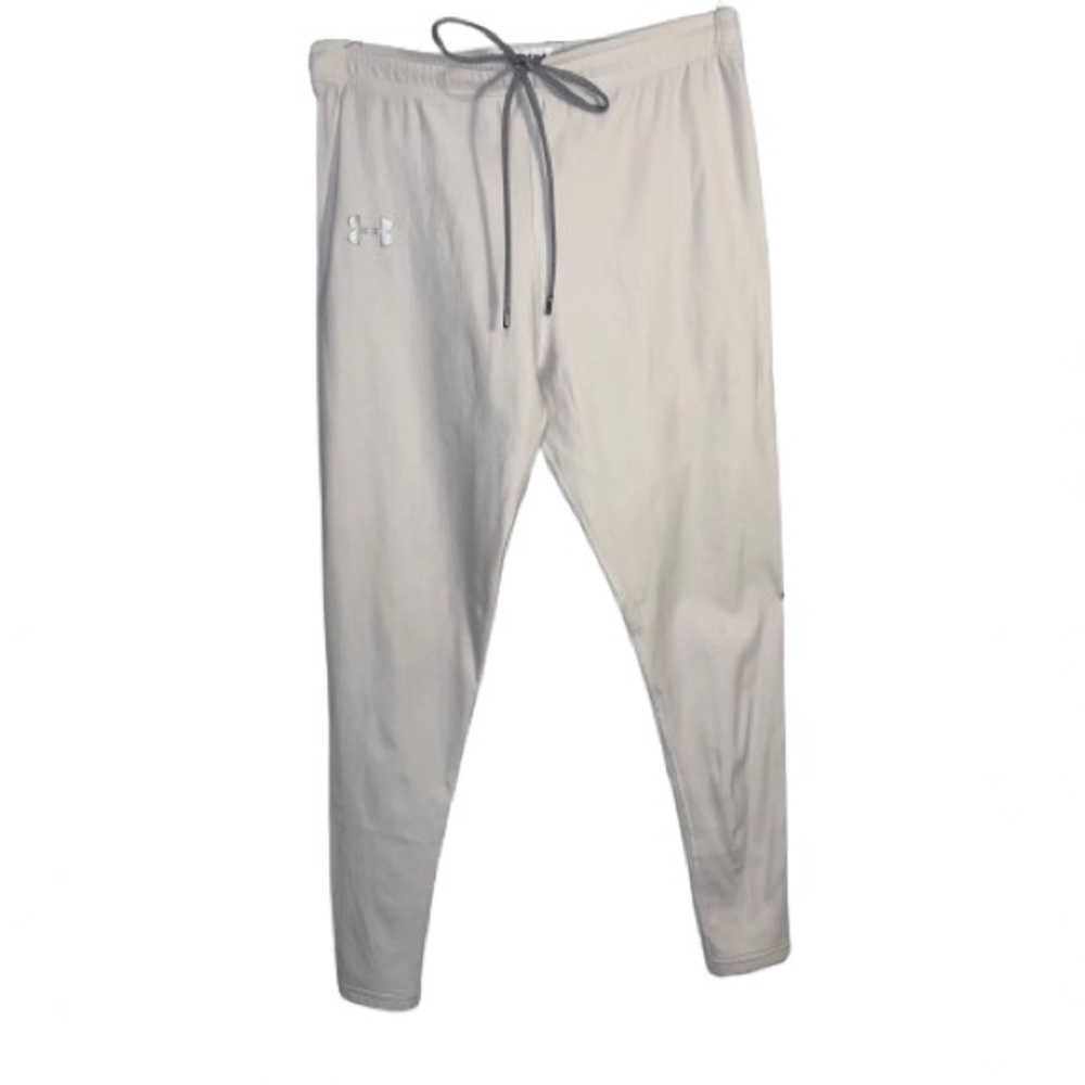 Under Armour  Men Large  Compression Legging White Draw String  Long Leg